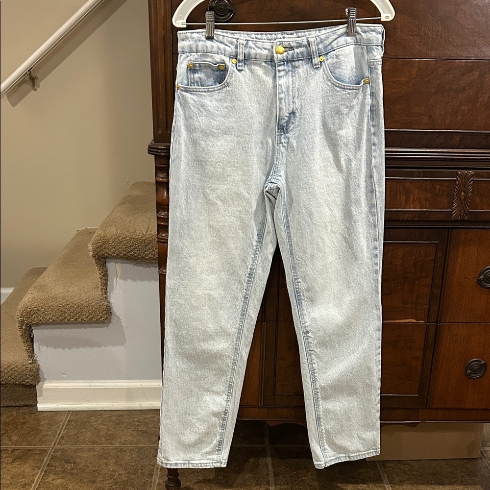 Oat NY Jeans Straight Leg Light Wash Women's Size 29